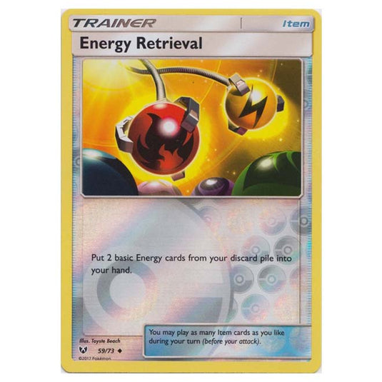 Pokemon - Shining Legends - (Reverse Holo) - Energy Retrieval - 59/73