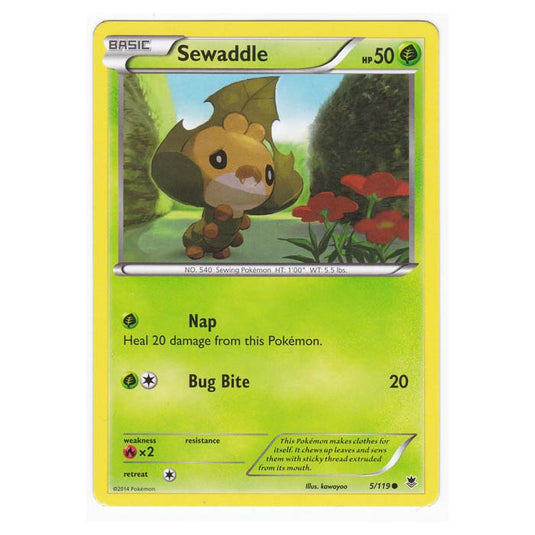 Pokemon - XY Phantom Forces - Sewaddle - 5/119