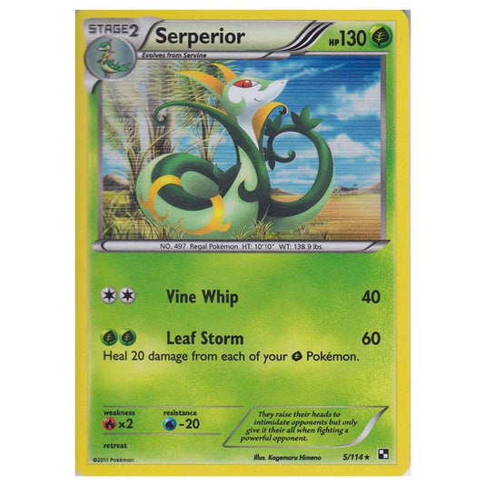 Pokemon - Black & White - Serperior 5/114