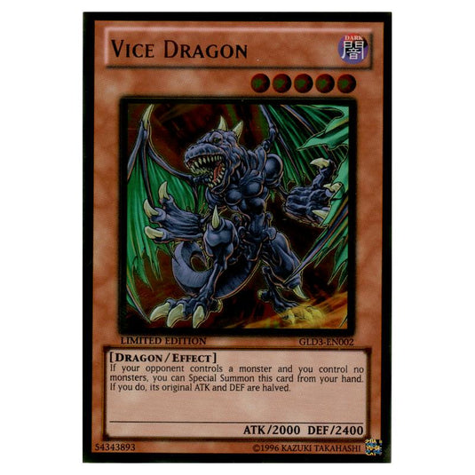 Yu-Gi-Oh! - Gold Series 3 - Vice Dragon (Gold Rare) GLD3-EN002