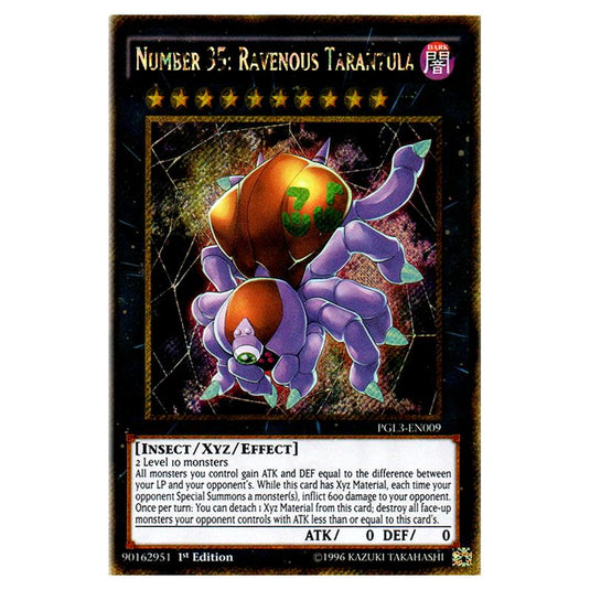 Yu-Gi-Oh! - Premium Gold - Infinite Gold - Number 35: Ravenous Tarantula (Gold Secret Rare) PGL3-EN009