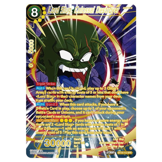 Dragon Ball Super - Fighter's Ambition - Lord Slug, Colossal Destroyer - BT19-112sp