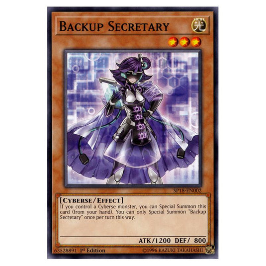 Yu-Gi-Oh! - Star Pack VRAINS - Backup Secretary (Common) SP18-EN002