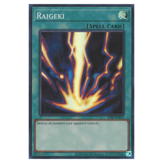 Yu-Gi-Oh! - Legend of Blue Eyes White Dragon (25th Anniversary Edition) - Raigeki (Super Rare) - LOB25-EN053