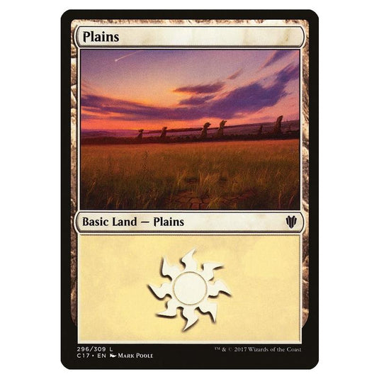 Magic The Gathering - Commander 2017 - Plains - 296/309