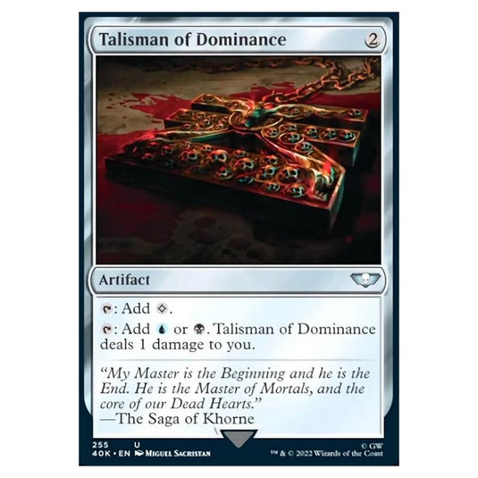 Magic The Gathering - Universes Beyond - Warhammer 40k - Talisman of Dominance - 255/168