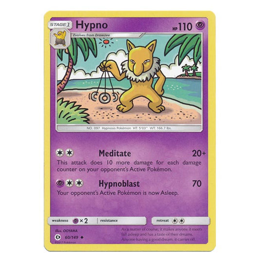 Pokemon - Sun & Moon - Base Set - Hypno - 60/149