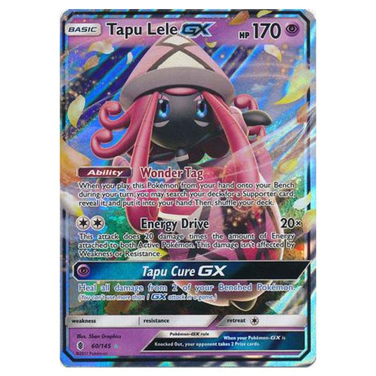 Pokemon - Sun & Moon - Guardians Rising - Tapu Lele-GX - 60/145