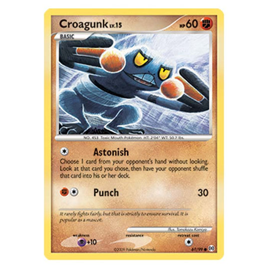 Pokemon - Platinum Arceus - Croagunk - 61/99