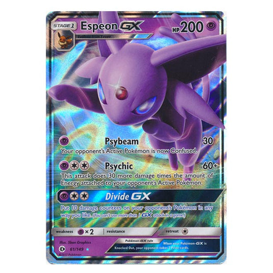 Pokemon - Sun & Moon - Base Set - Espeon-GX - 61/149