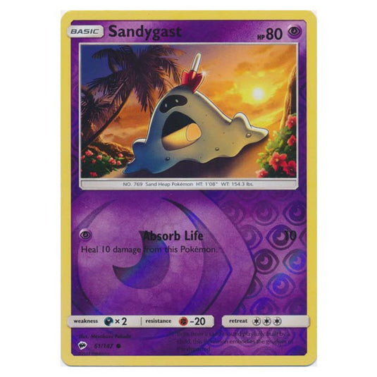 Pokemon - Sun & Moon - Burning Shadows - Sandygast (Reverse Holo) - 61/147