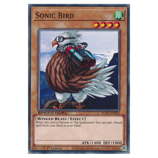 Yu-Gi-Oh! - Speed Duel GX - Duel Academy Box - Sonic Bird (Common) SGX1-ENE03