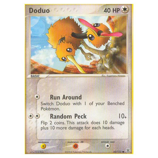 Pokemon - EX Series - FireRed & LeafGreen - Doduo - 62/112