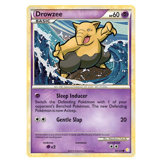 Pokemon - HGSS - Drowzee - 62/123