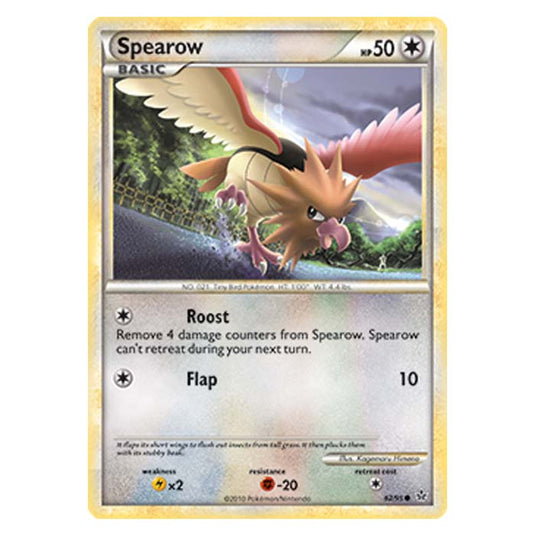 Pokemon - HGSS - Unleashed - Spearow 62/95