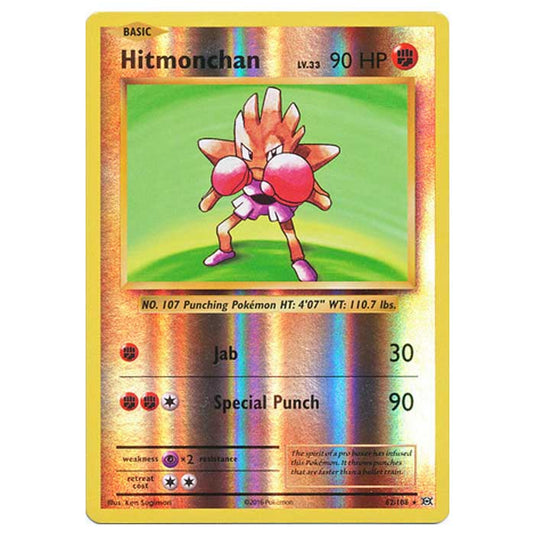 Pokemon - XY Evolutions - (Reverse Holo) - Hitmonchan - 62/108