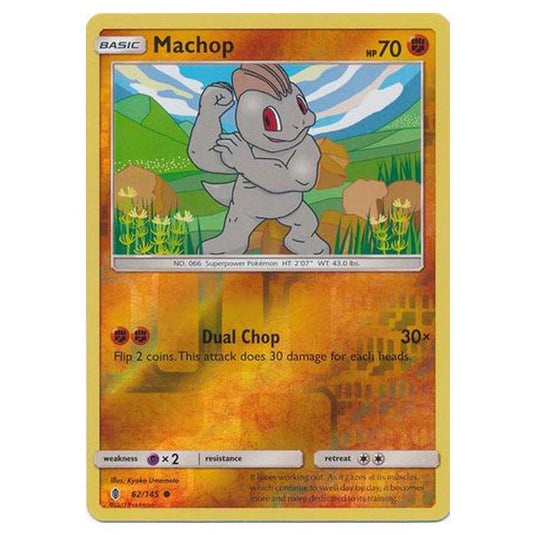 Pokemon - Sun & Moon - Guardians Rising - (Reverse Holo) - Machop - 62/145