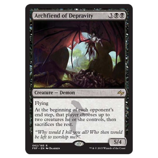 Magic the Gathering - Fate Reforged - Archfiend of Depravity - 62/185