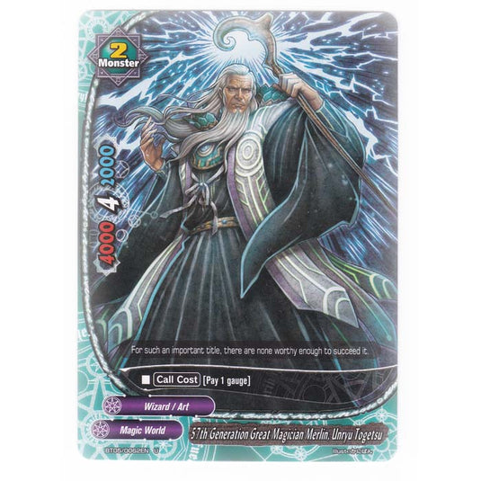 Future Card Buddyfight - Break To The Future - 57th Generation Great Magician Merlin Unryu Togetsu - 62/135