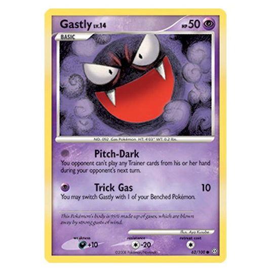 Pokemon - Diamond And Pearl Stormfront - Gastly - 62/100