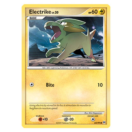 Pokemon - Platinum Arceus - Electrike - 63/99