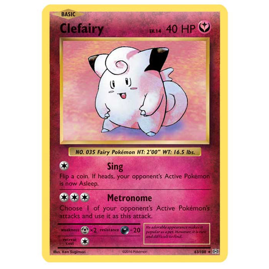 Pokemon - XY Evolutions - Clefairy - 63/108