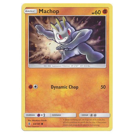 Pokemon - Sun & Moon - Guardians Rising - Machop - 63/145