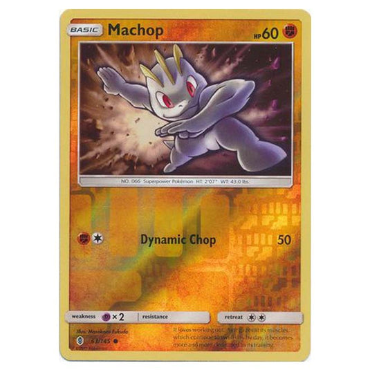 Pokemon - Sun & Moon - Guardians Rising - (Reverse Holo) - Machop - 63/145