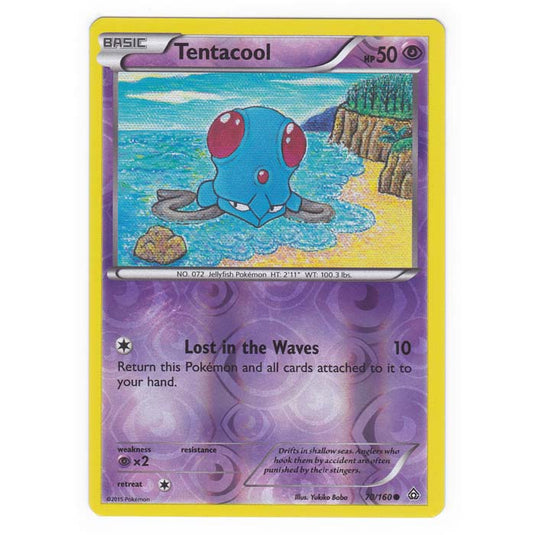 Pokemon - XY Primal Clash - (Reverse Holo) - Tentacool - 70/160