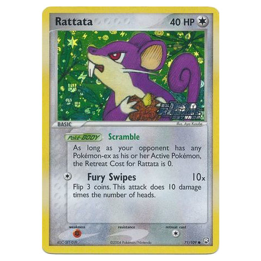 Pokemon - EX Team Rocket Returns - Rattata - 071/109