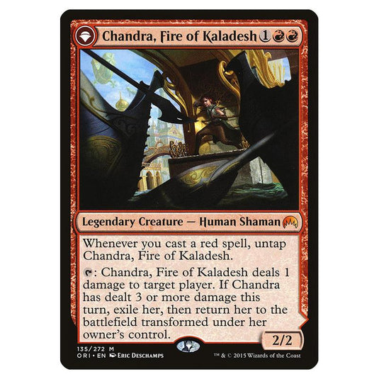 Magic The Gathering - Magic Origins - Chandra, Fire Of Kaladesh // Chandra, Roaring Flame - 135/272 (Foil)
