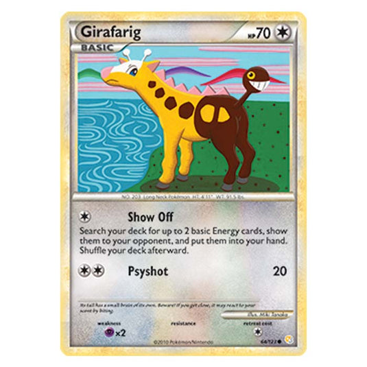 Pokemon - HGSS - Girafarig - 64/123