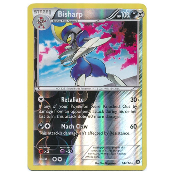 bisharp pokemon card price Pokemon - XY - Steam Siege - (Reverse Holo) Bisharp