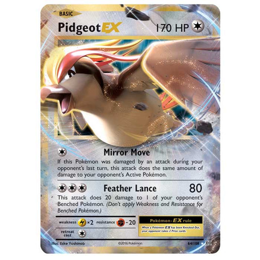 Pokemon - XY Evolutions - Pidgeot EX - 64/108