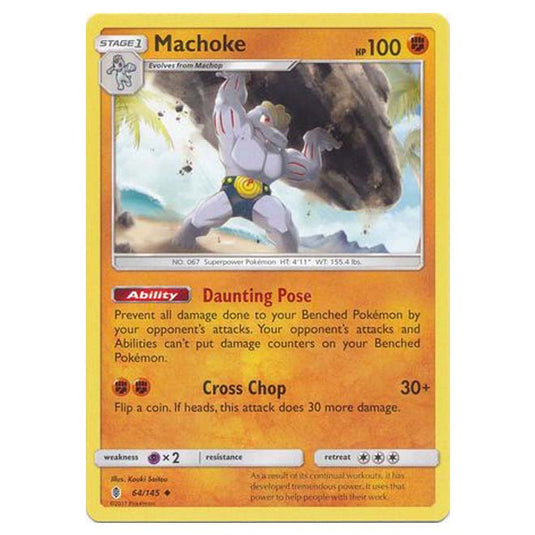 Pokemon - Sun & Moon - Guardians Rising - Machoke - 64/145