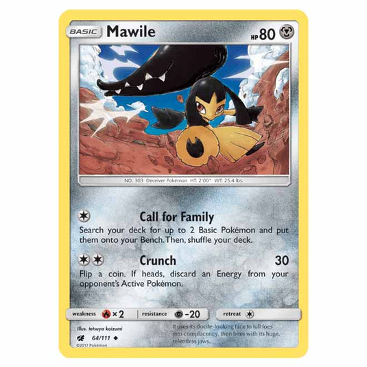 Pokemon - Sun & Moon - Crimson Invasion - Mawile - 64/111