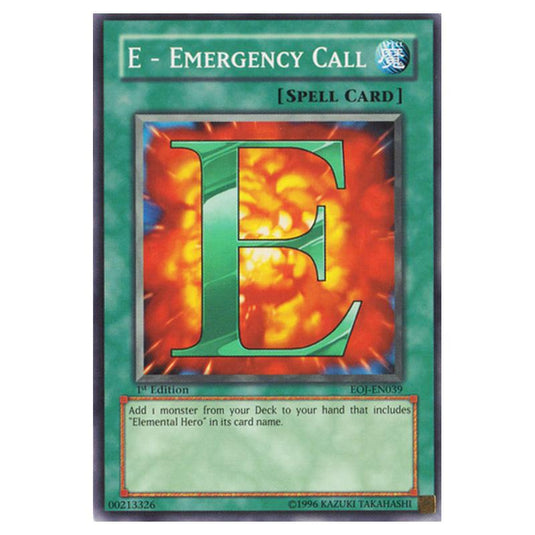 Yu-Gi-Oh! - Enemy of Justice - E - Emergency Call (Common) EOJ-EN039