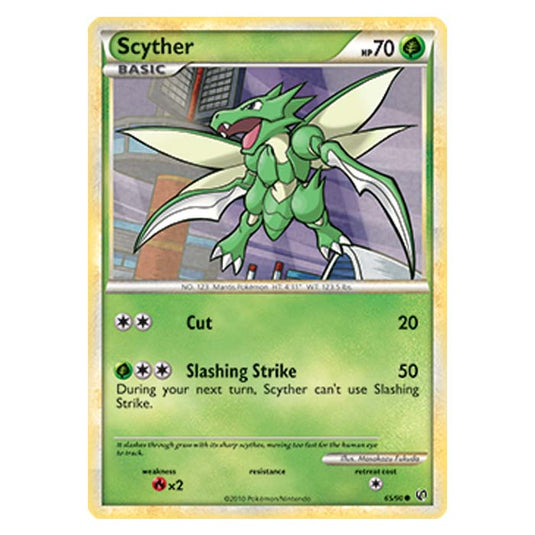 Pokemon - HGSS Undaunted - Scyther - 65/90