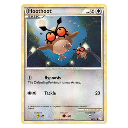 Pokemon - HGSS - Hoothoot - 66/123