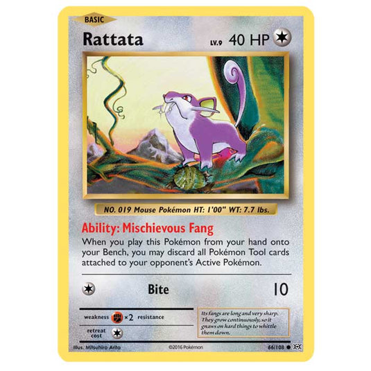 Pokemon - XY Evolutions - Rattata - 66/108