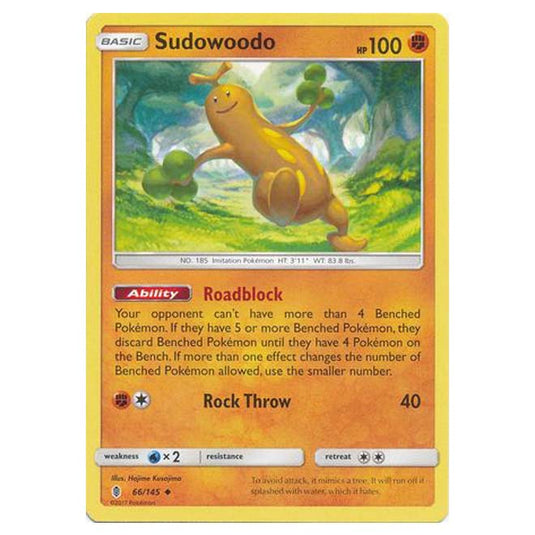 Pokemon - Sun & Moon - Guardians Rising - Sudowoodo - 66/145