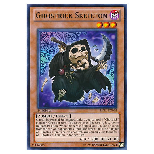Yu-Gi-Oh! - Legacy of the Valiant - Ghostrick Skeleton (Common) LVAL-EN024