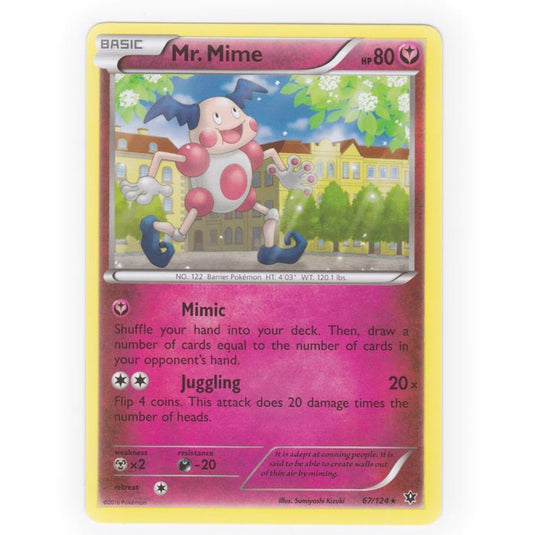 Pokemon - XY - Fates Collide - Mr. Mime - 67/124