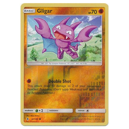 Pokemon - Sun & Moon - Guardians Rising - (Reverse Holo) - Gligar - 67/145