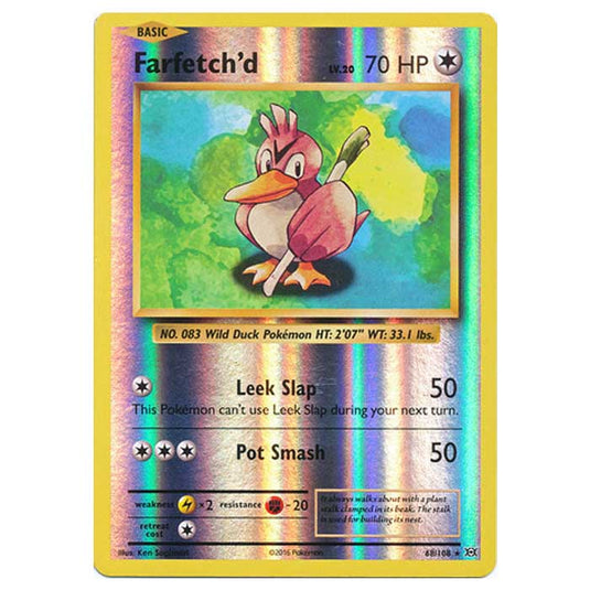 Pokemon - XY Evolutions - (Reverse Holo) - Farfetchd - 68/108