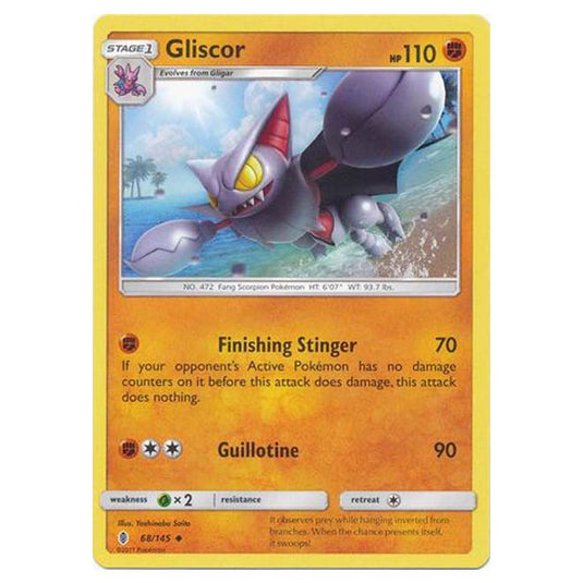 Pokemon - Sun & Moon - Guardians Rising - Gliscor - 68/145