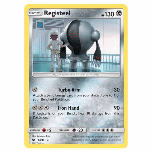 Pokemon - Sun & Moon - Crimson Invasion - Registeel - 68/111