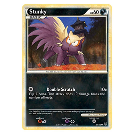 Pokemon - HGSS Undaunted - Stunky - 69/90