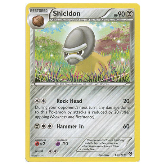 Pokemon - XY - Steam Siege - Shieldon - 69/114