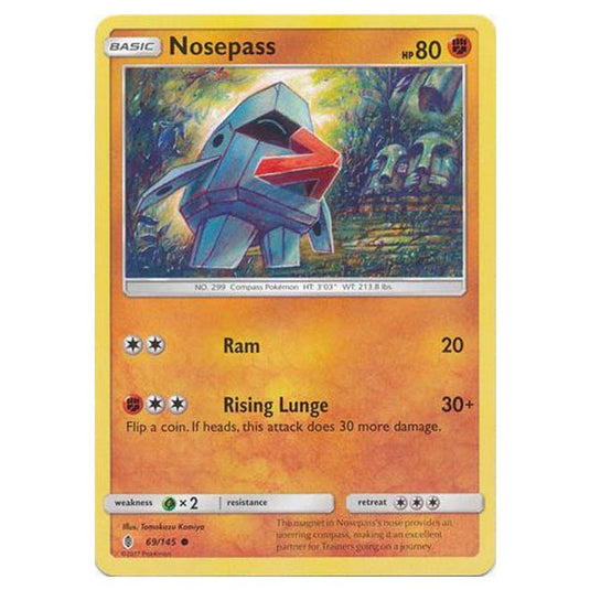 Pokemon - Sun & Moon - Guardians Rising - Nosepass - 69/145